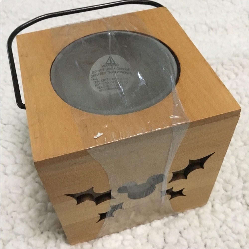 Disney Wood Candle Holder